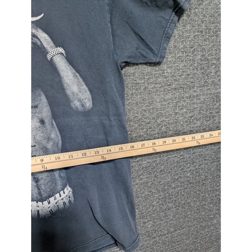 2Pac Tupac Shakur Graphic T-Shirt Mens Small Faded Black Hip Hop Streetwear Tee - Picture 4 of 5
